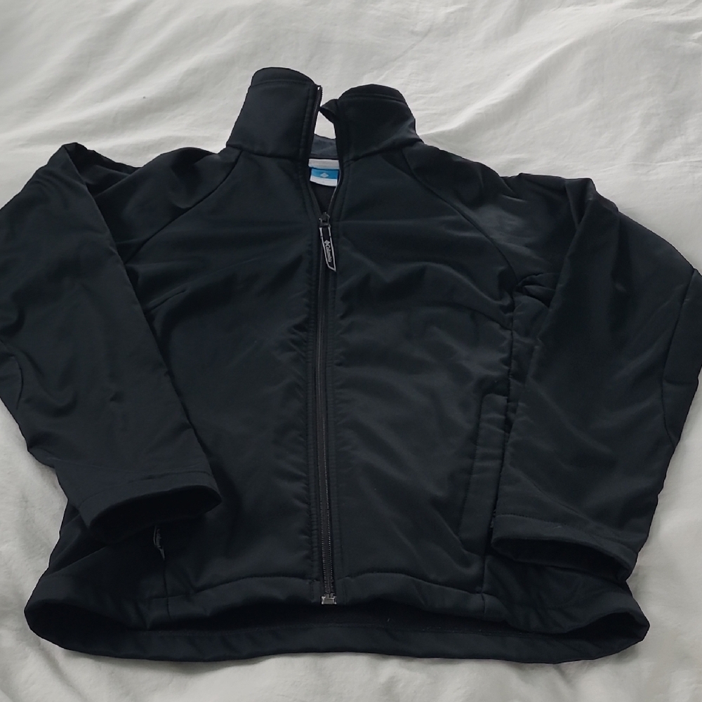 Womens Tailored Columbia Black Zip-up, Small